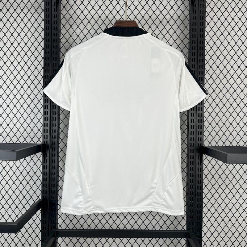 Germany 2008 Retro White/Black Home Jersey