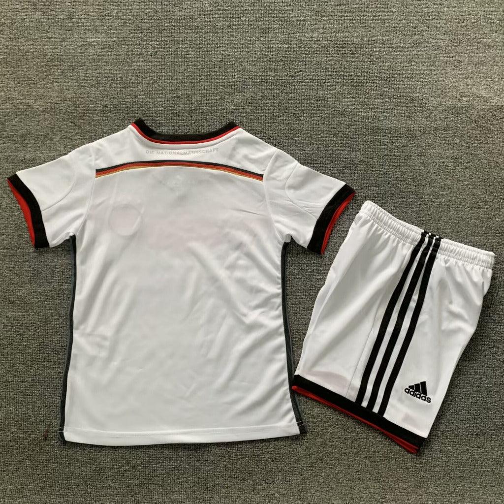 Germany 2014 Vintage Retro Home Kids Jersey Set