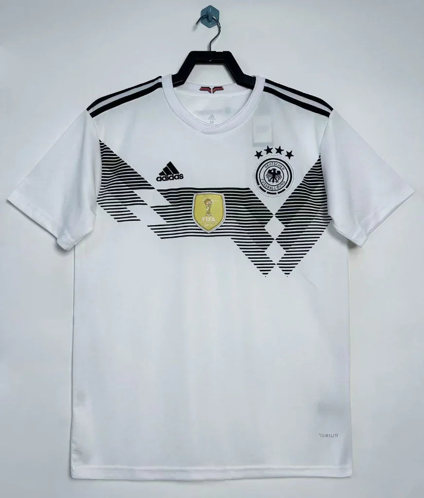Germany 2018 Vintage Retro Home Jersey