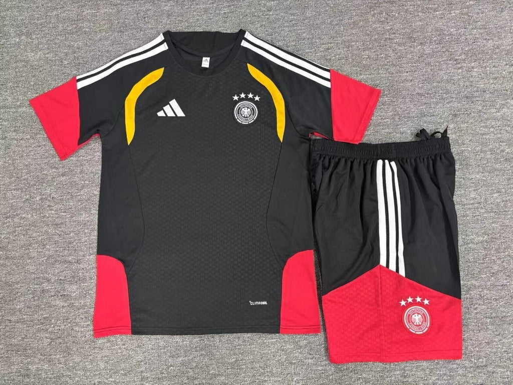 Germany 2026 Black/Red Training Kids Jersey Set