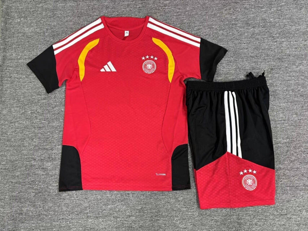 Germany 2026 Red/Black Training Kids Jersey Set