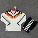 Germany 2026 White Home Long Sleeve Kids Jersey Set
