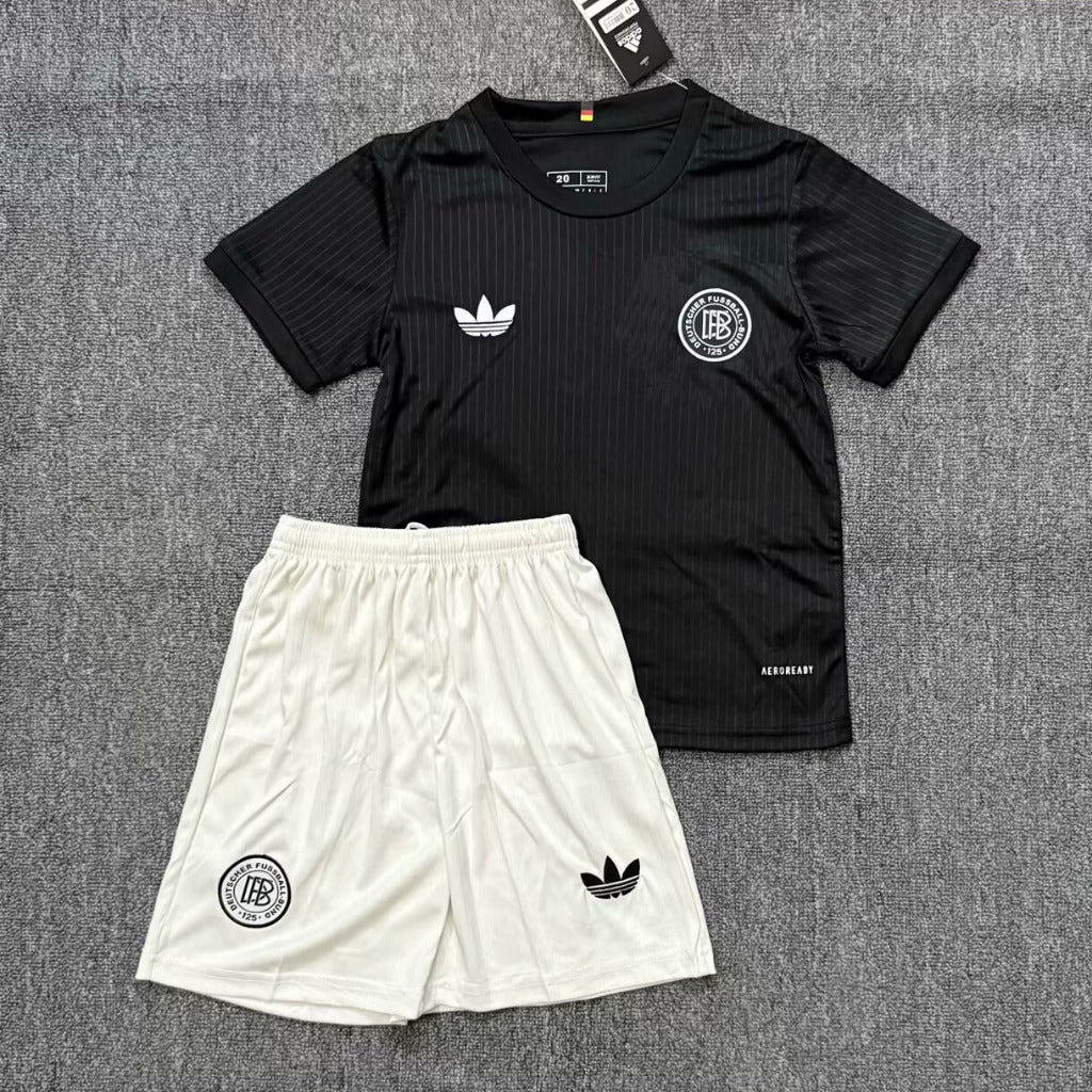 Germany 25/26 125th Anniversary Black Kids Jersey Set