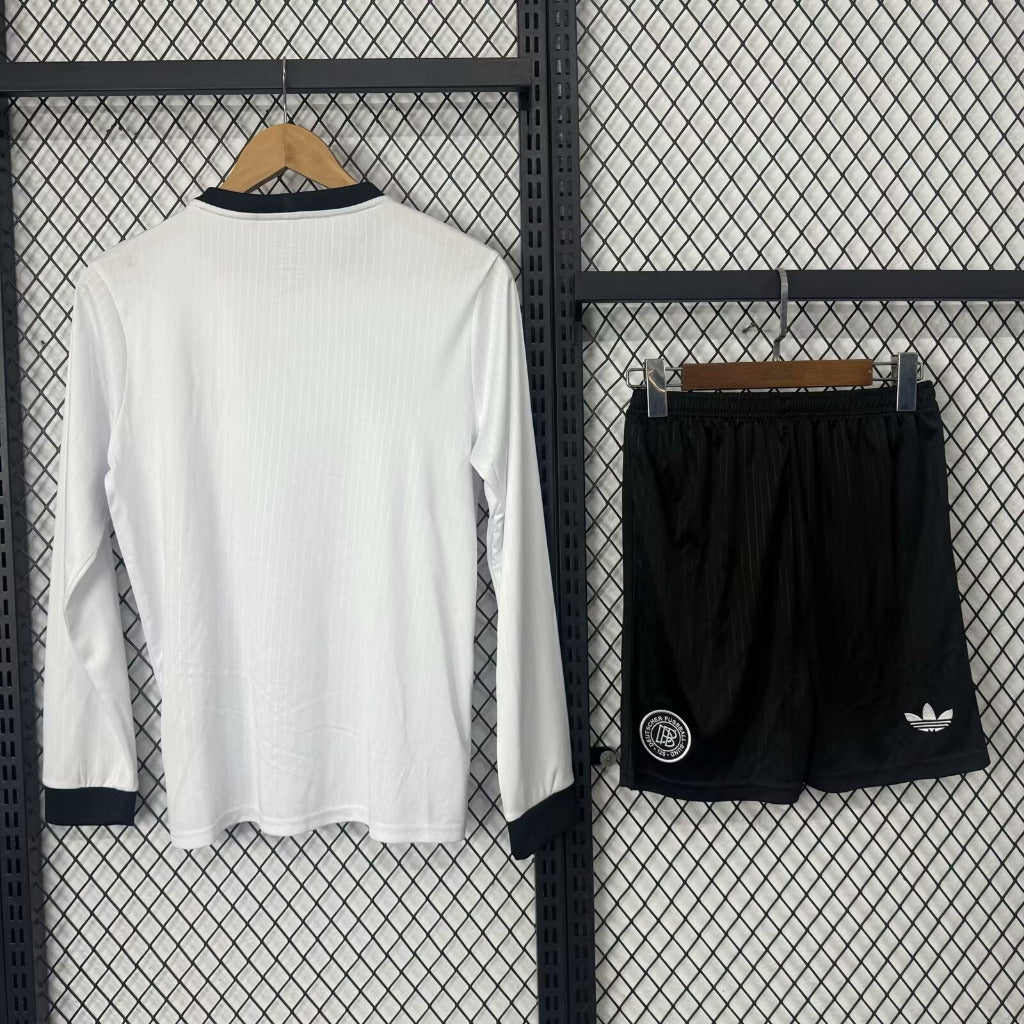 Germany 25/26 125th Anniversary White/Black Kids Jersey Set