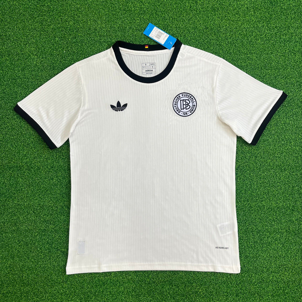 Germany 25/26 125th Player Version White/Black Jersey