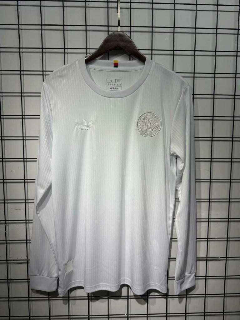 Germany 25/26 125th Player Version White Long Sleeve Jersey