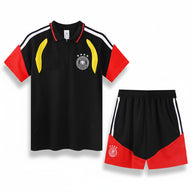 Germany 26/27 Black Polo Kids Jersey Set