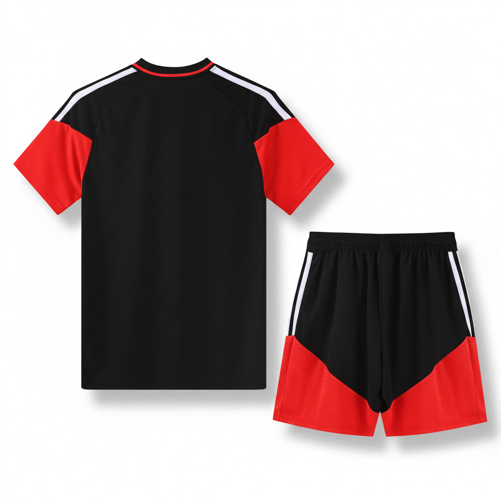 Germany 26/27 Black Polo Kids Jersey Set