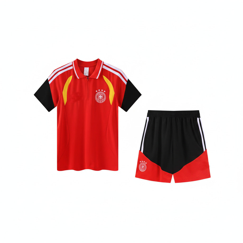 Germany 26/27 Red Polo Kids Jersey Set