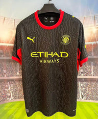 Gerona 26/27 Black/Red Trim Away Jersey