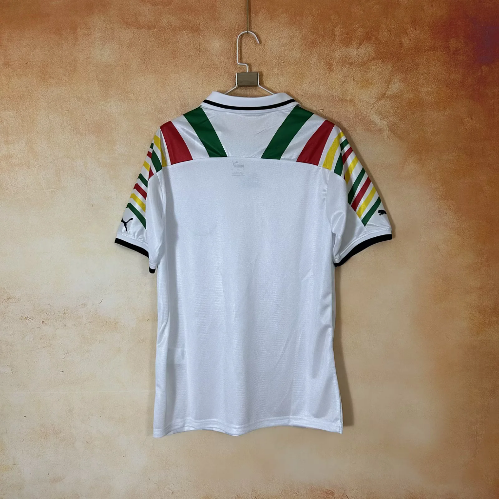 Ghana 2026 White/Green/Red/Yellow Home Jersey