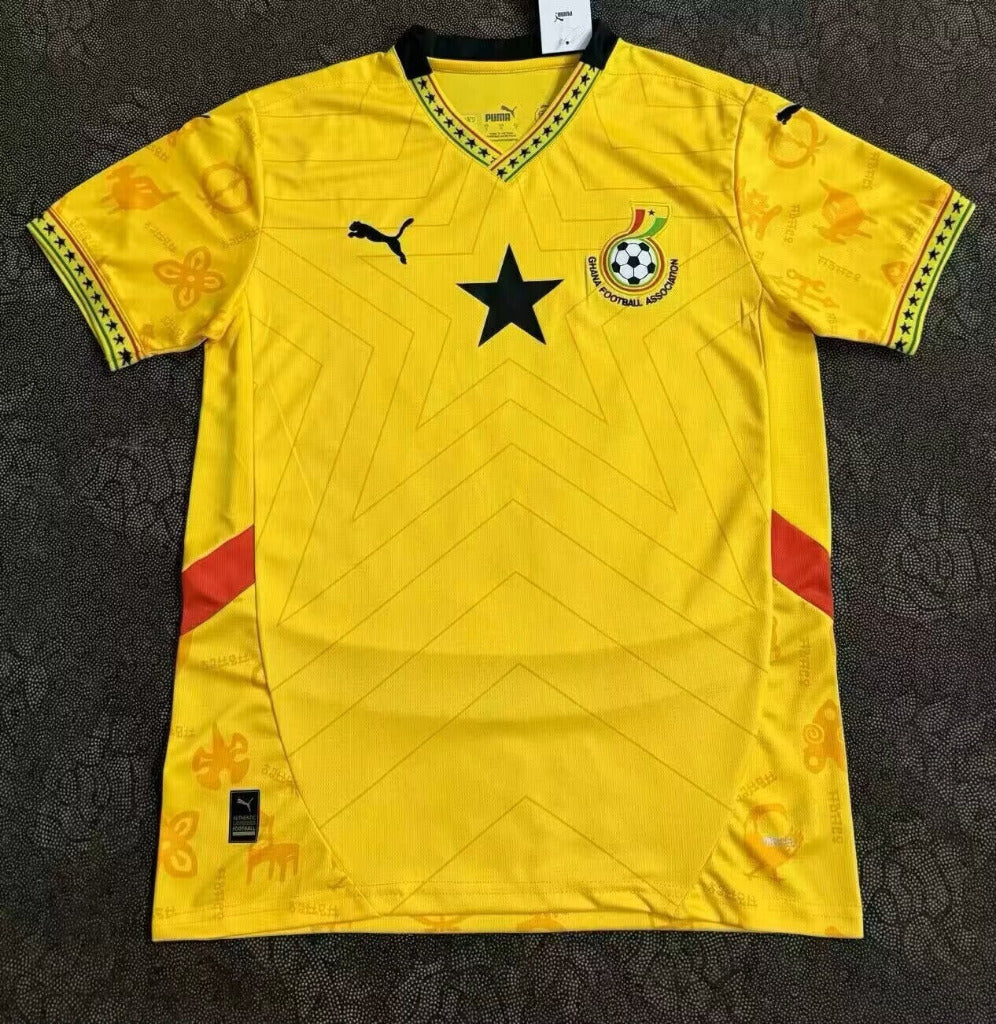 Ghana 2026 World Cup Yellow/Black Away Jersey