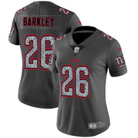 Giants 2021/22 Barkley #26 Gray/Red Women NFL Jersey