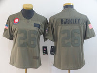 Giants 2021/22 Barkley #26 Khaki Women NFL Jersey