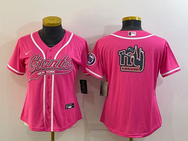 Giants 2021/22 Barkley #26 Pink Women Baseball Style Jersey