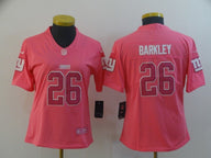 Giants 2021/22 Barkley #26 Pink Women NFL Jersey