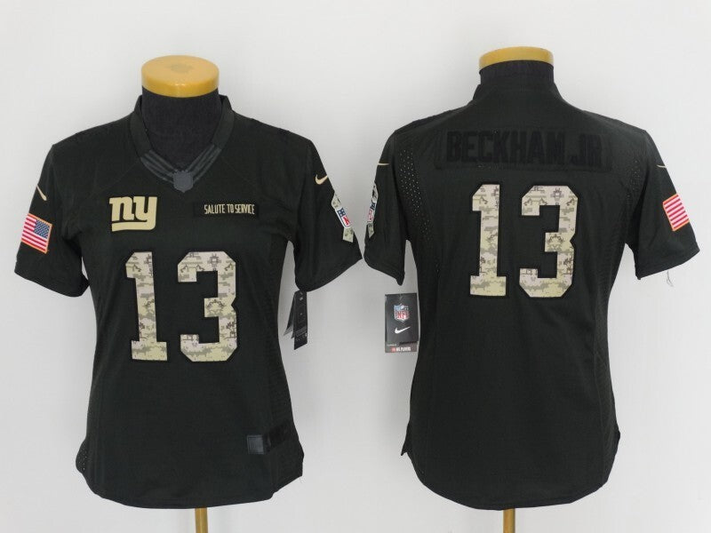 Giants 2021/22 Beckham JR #13 Black Women NFL Jersey