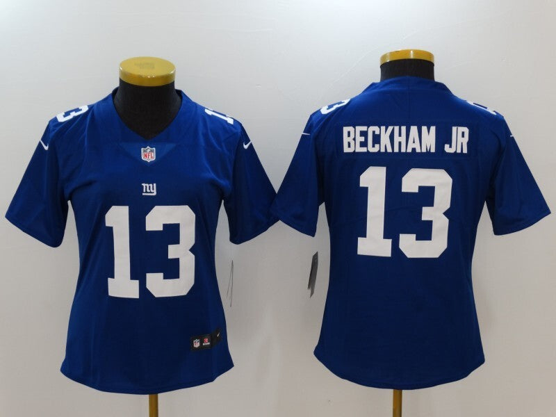 Giants 2021/22 Beckham JR #13 Royal Blue Women NFL Jersey