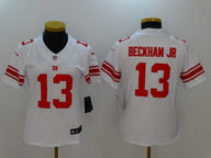 Giants 2021/22 Beckham JR #13 White/Red Women NFL Jersey