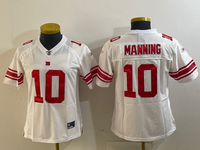 Giants 2023/24 Manning #10 White/Red Women NFL Jersey