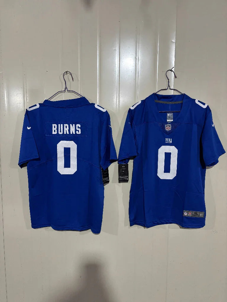 Giants 25/26 Burns #0 Royal Blue Game Kids Jersey