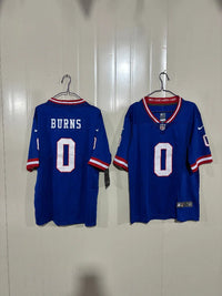 Giants 25/26 Burns #0 Royal Blue/Red Game Kids Jersey