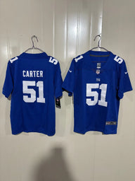Giants 25/26 Carter #51 Royal Blue Game Kids Jersey