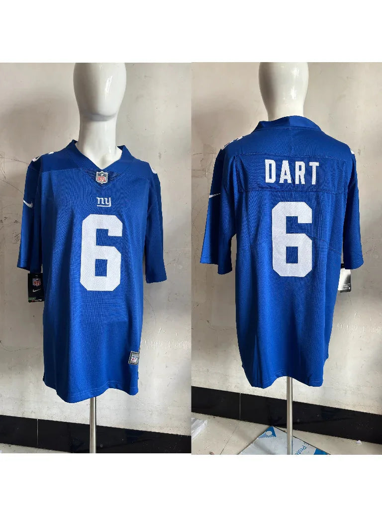 Giants 25/26 Dart #6 Royal Blue Game NFL Jersey