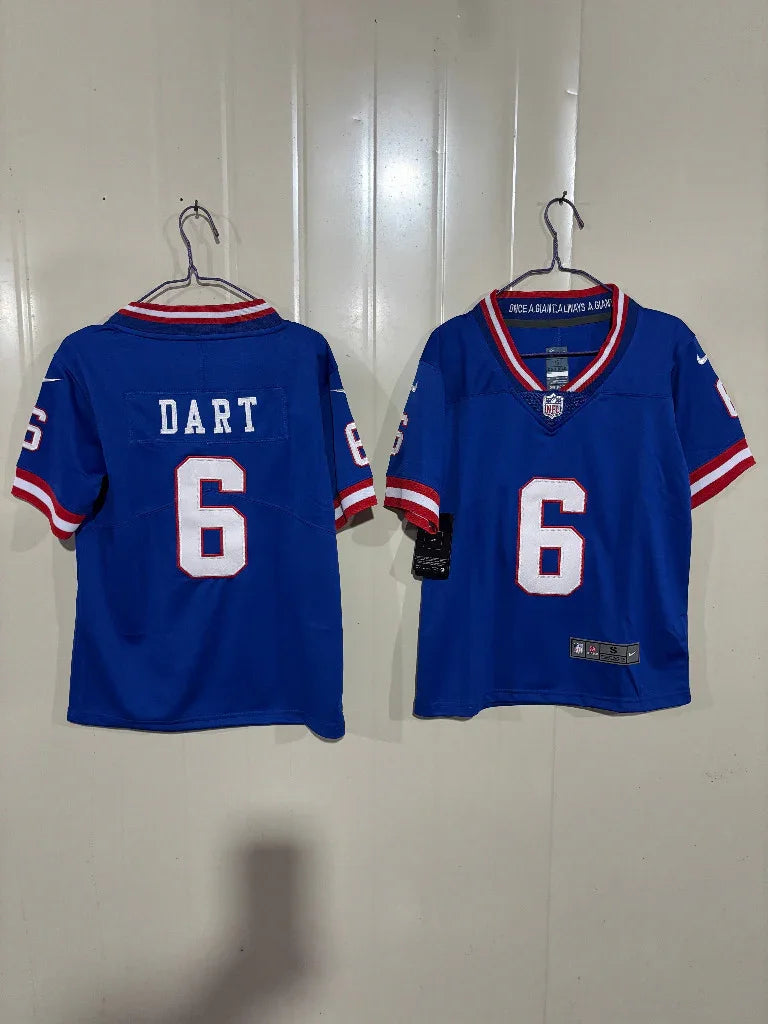 Giants 25/26 Dart #6 Royal Blue/Red Game Kids Jersey