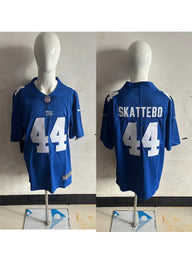 Giants 25/26 Skattebo #44 Royal Blue Game NFL Jersey