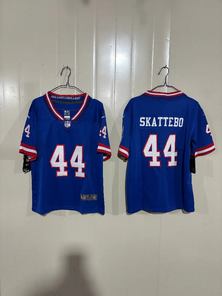 Giants 25/26 Skattebo #44 Royal Blue/Red Game Kids Jersey