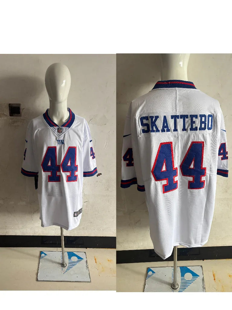 Giants 25/26 Skattebo #44 White Game NFL Jersey