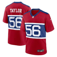 Giants 25/26 Taylor #56 Red/Blue Game NFL Jersey