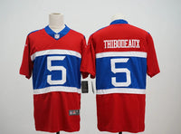Giants 25/26 Thibodeaux #5 Red/Blue Game NFL Jersey