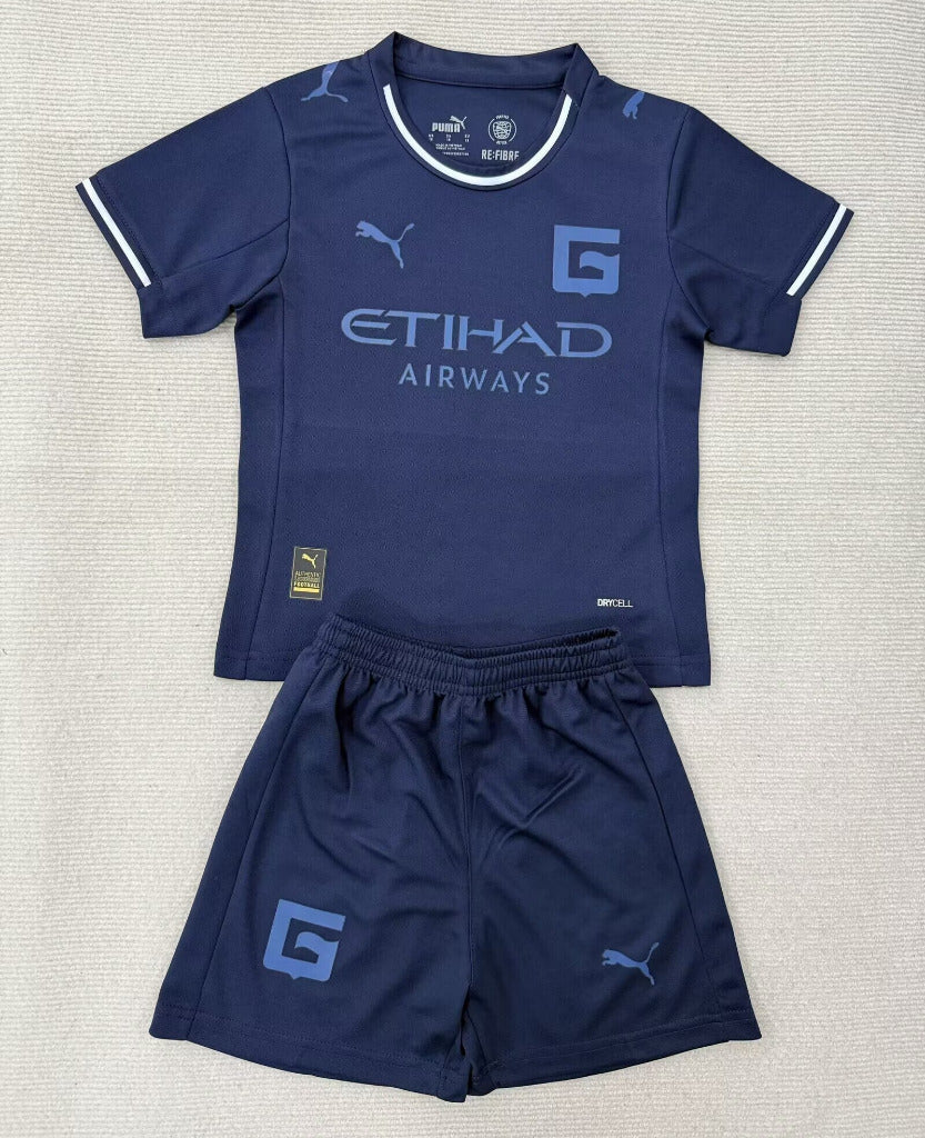 Girona 25/26 Blue Third Kids Jersey Set