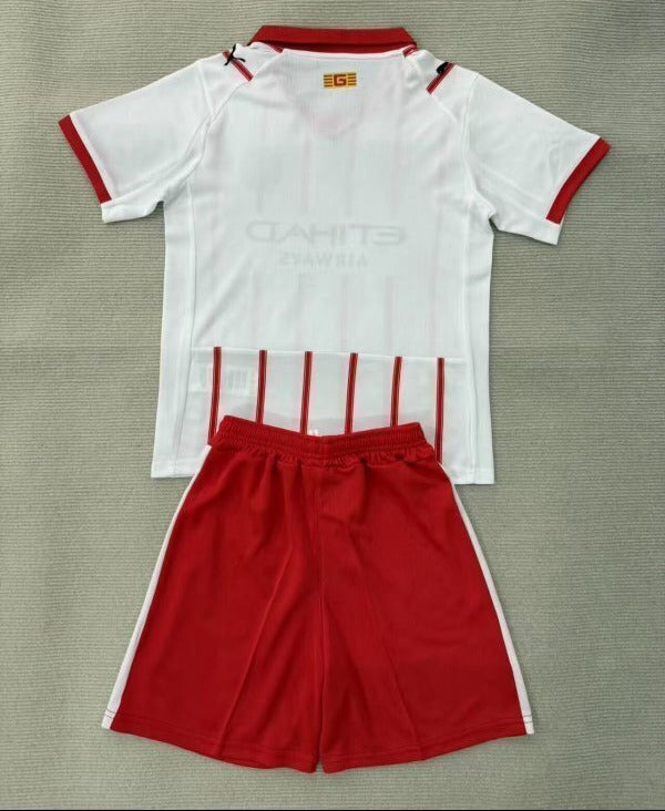 Girona 25/26 White/Red Home Kids Jersey Set