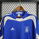 Greece 2004 Retro Blue/White Away Jersey