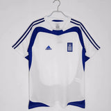 Greece 2004 Retro White/Blue Away Jersey