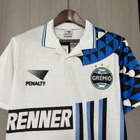 Gremio 1994/95 Retro White/Blue/Black Third Away Jersey