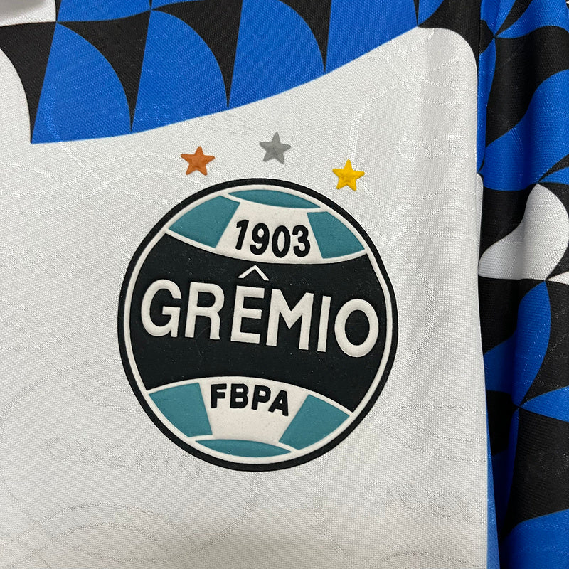 Gremio 1994/95 Retro White/Blue/Black Third Away Jersey
