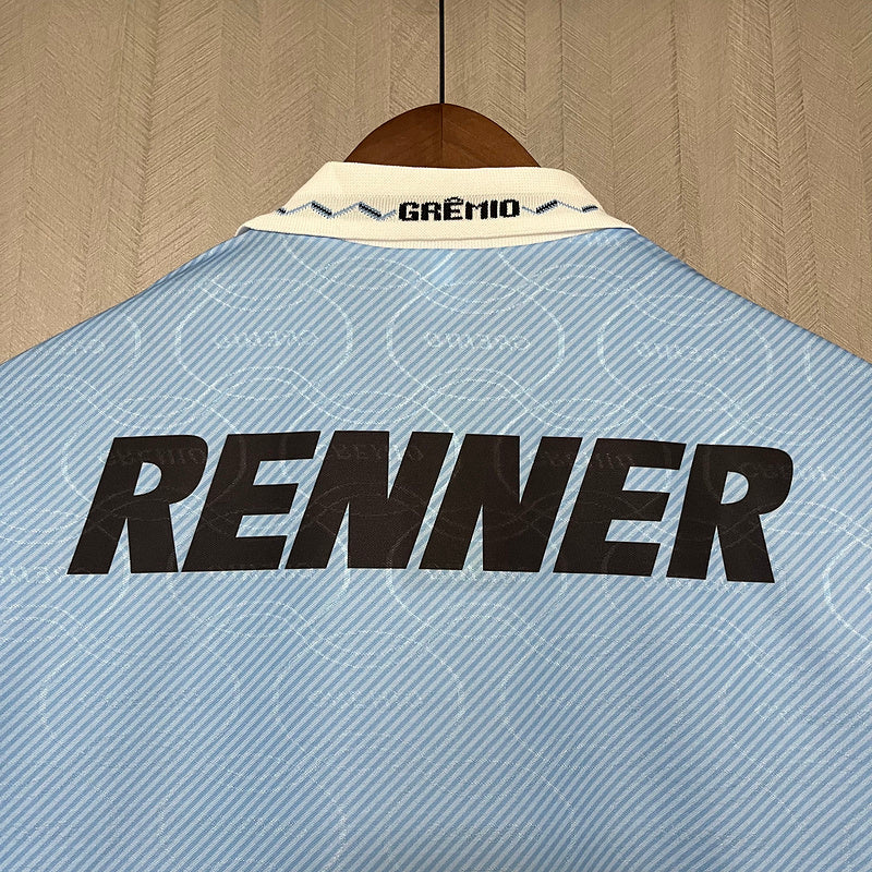 Gremio 1995/96 Retro Sky Blue/White Third Jersey