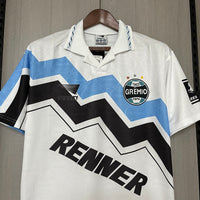 Gremio 1995/96 Retro White/Blue/Black Away Jersey