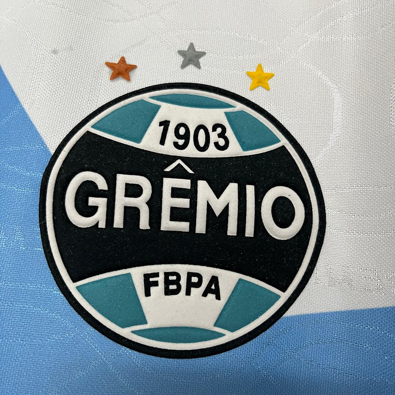 Gremio 1995/96 Retro White/Blue/Black Away Jersey