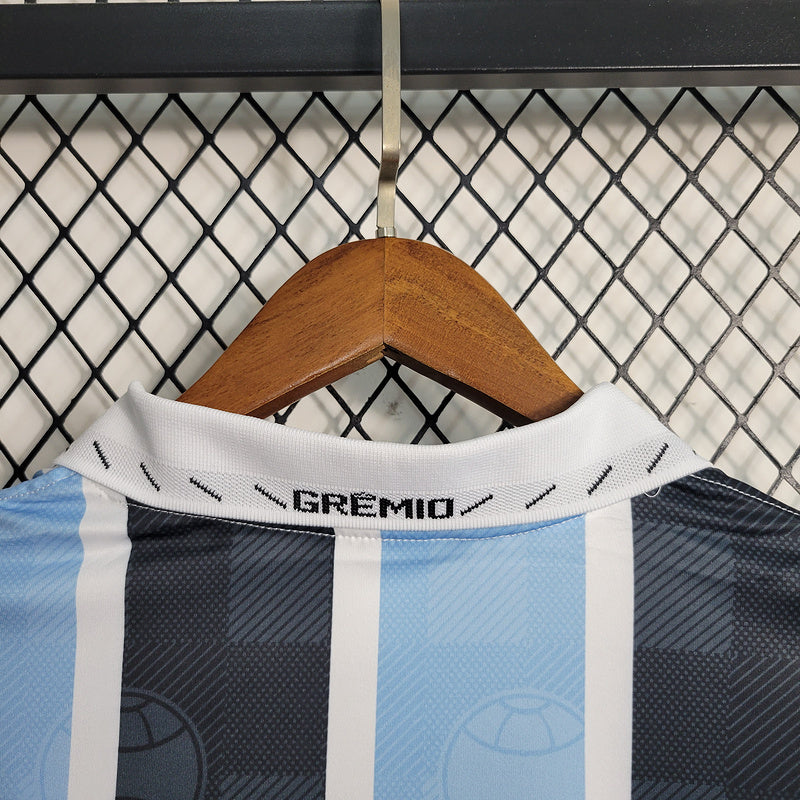 Gremio 1997/98 Retro Version Blue/Black Home Jersey