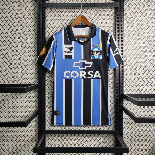 Gremio 1998 Retro Version Blue/Black Home Jersey