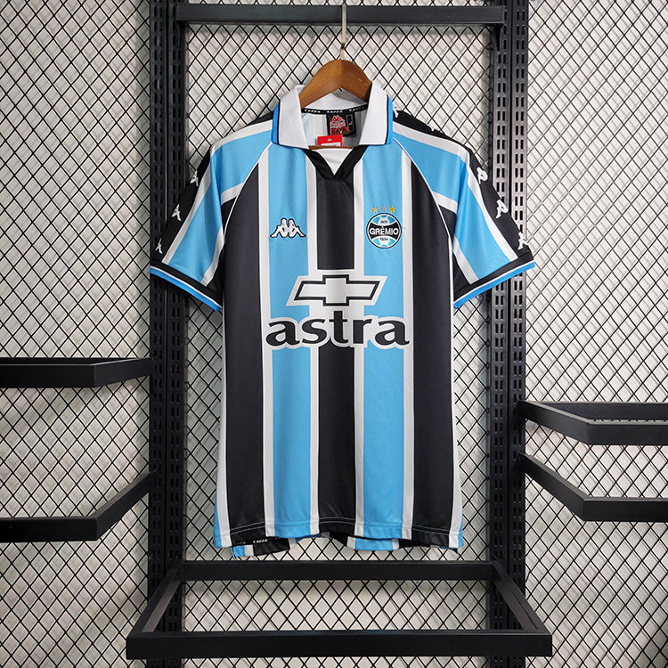 Gremio 2000 Retro Sky Blue/White/Black Home Jersey