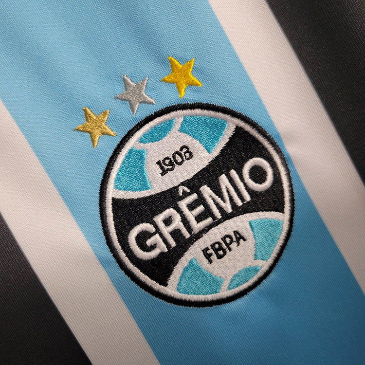 Gremio 2000 Retro Sky Blue/White/Black Home Jersey