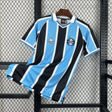 Gremio 2001 Retro Blue/White/Black Home Jersey