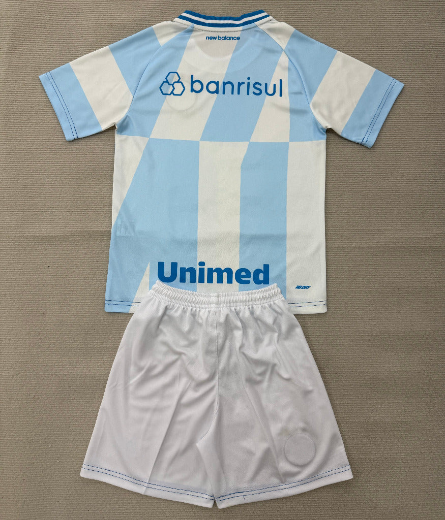 Gremio 26/27 Blue/White Block Away Kids Jersey Set