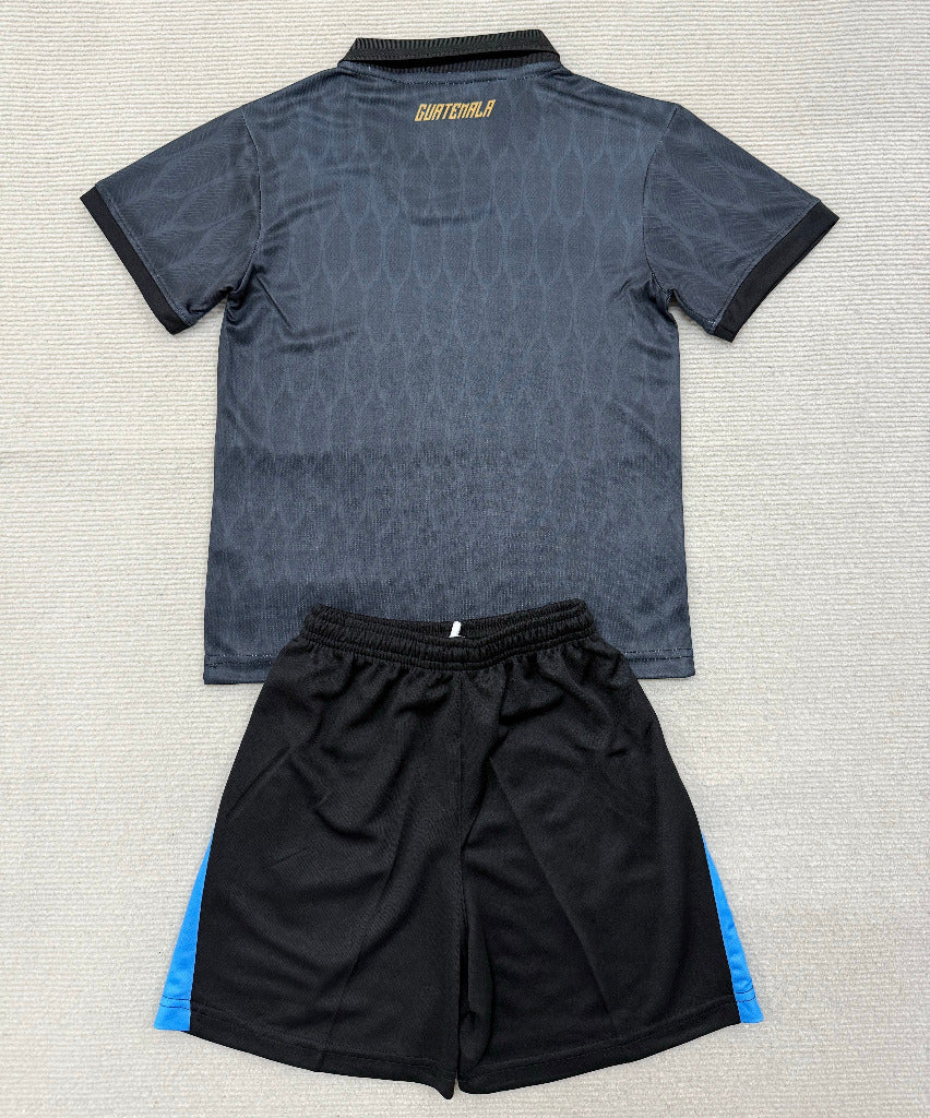 Guatemala 2026 Black/Blue/White Away Kids Jersey Set